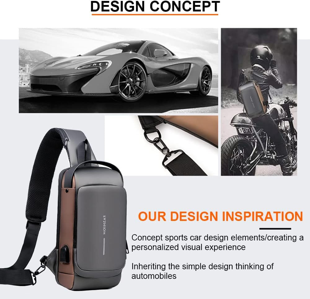 Anti theft Crossbody Sling Bag