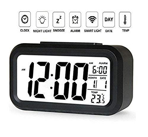 Black Digital Rectangle Clock