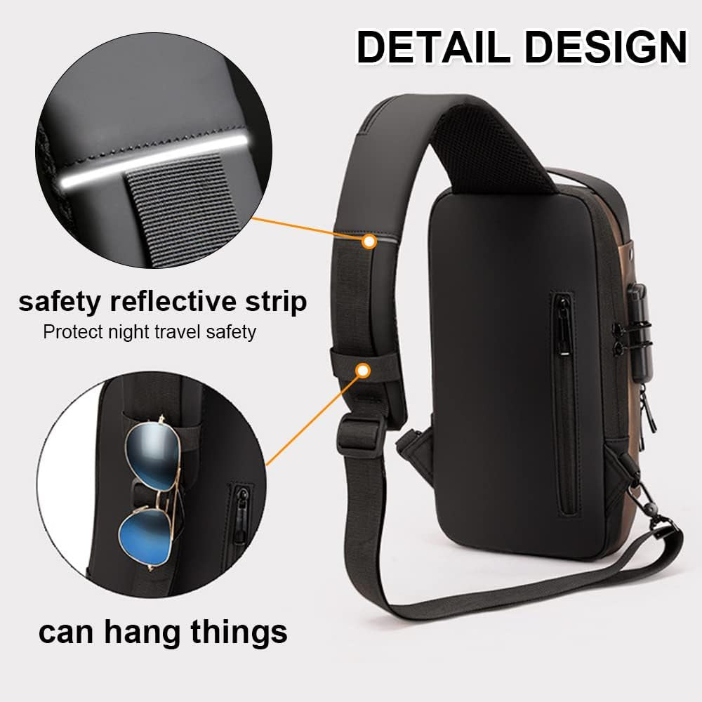 Anti theft Crossbody Sling Bag