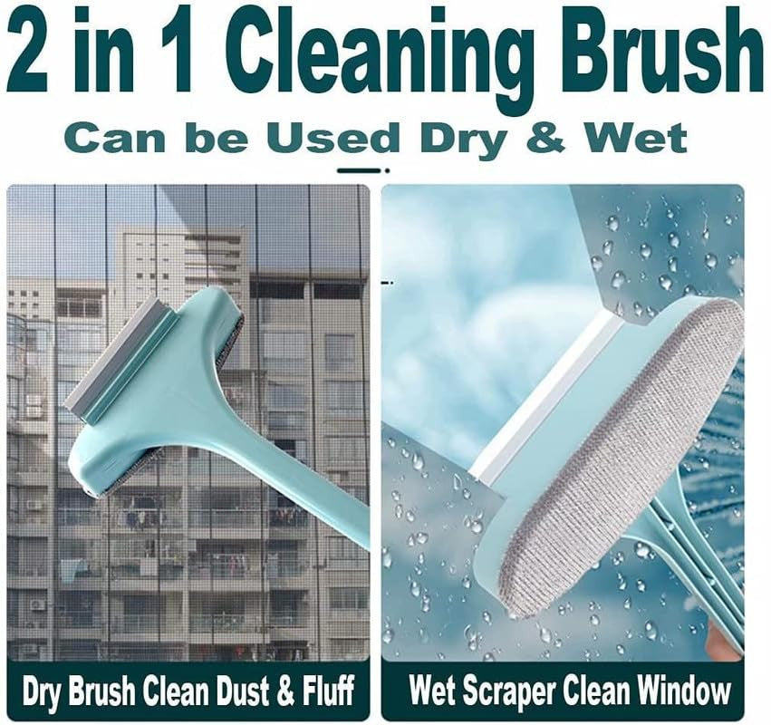 2 IN 1 CLEANING BRUSH AND WIPER MESH